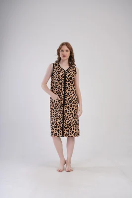 SZLAFROK DAMSKI na suwak model: 4091074962 (S, M, L, XL) - obrazek 3