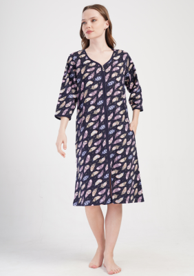 SZLAFROK DAMSKI na suwak model: 4091270911 (5XL, 6XL, 7XL)