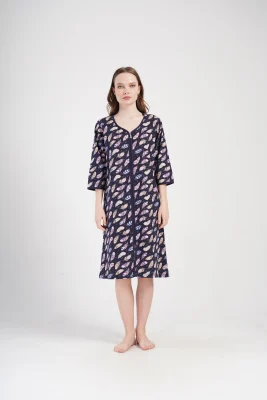 SZLAFROK DAMSKI na suwak model: 4091270911 (5XL, 6XL, 7XL) - obrazek 2