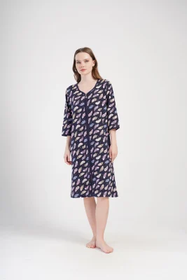 SZLAFROK DAMSKI na suwak model: 4091270911 (5XL, 6XL, 7XL) - obrazek 5