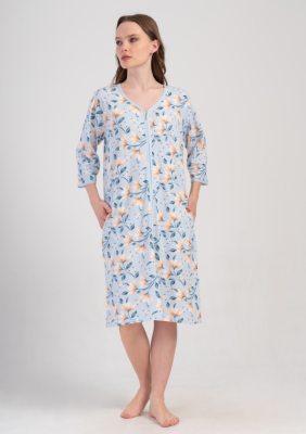 SZLAFROK DAMSKI na suwak model: 4091930710 (1XL, 2XL, 3XL, 4XL)