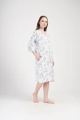 SZLAFROK DAMSKI na suwak model: 4091930710 (1XL, 2XL, 3XL, 4XL) - obrazek 4