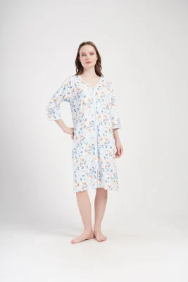 SZLAFROK DAMSKI na suwak model: 4091930710 (1XL, 2XL, 3XL, 4XL) - obrazek 5
