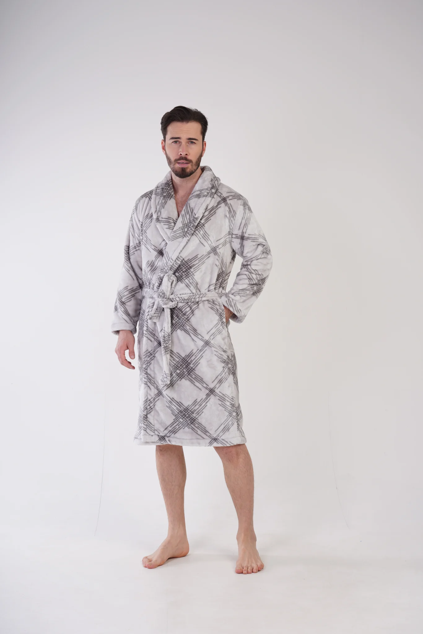 SZLAFROK MĘSKI SOFTOWY model: 3100860340 (M, L, XL, XXL) - obrazek 4