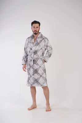SZLAFROK MĘSKI SOFTOWY model: 3100860340 (M, L, XL, XXL) - obrazek 4