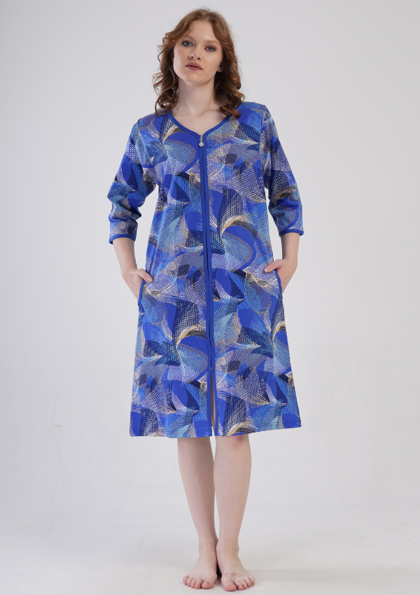 SZLAFROK DAMSKI na suwak model: 4091420663 (1XL, 2XL, 3XL, 4XL)