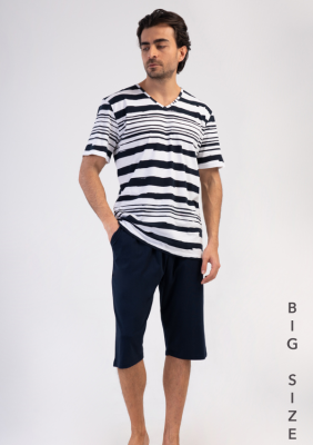 PIŻAMA MĘSKA model: 4080801340 (1XL, 2XL, 3XL, 4XL)