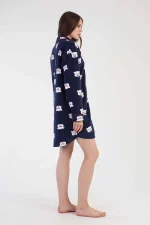 KOSZULA NOCNA DAMSKA Polarowa model: 3030520433 (S, M, L, XL) - obrazek 4