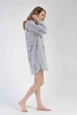 KOSZULA NOCNA DAMSKA Polarowa model: 3030450275 (S, M, L, XL) - obrazek 5