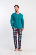 PIŻAMA MĘSKA interlock model: 5032230424 (M, L, XL, XXL) - obrazek 4