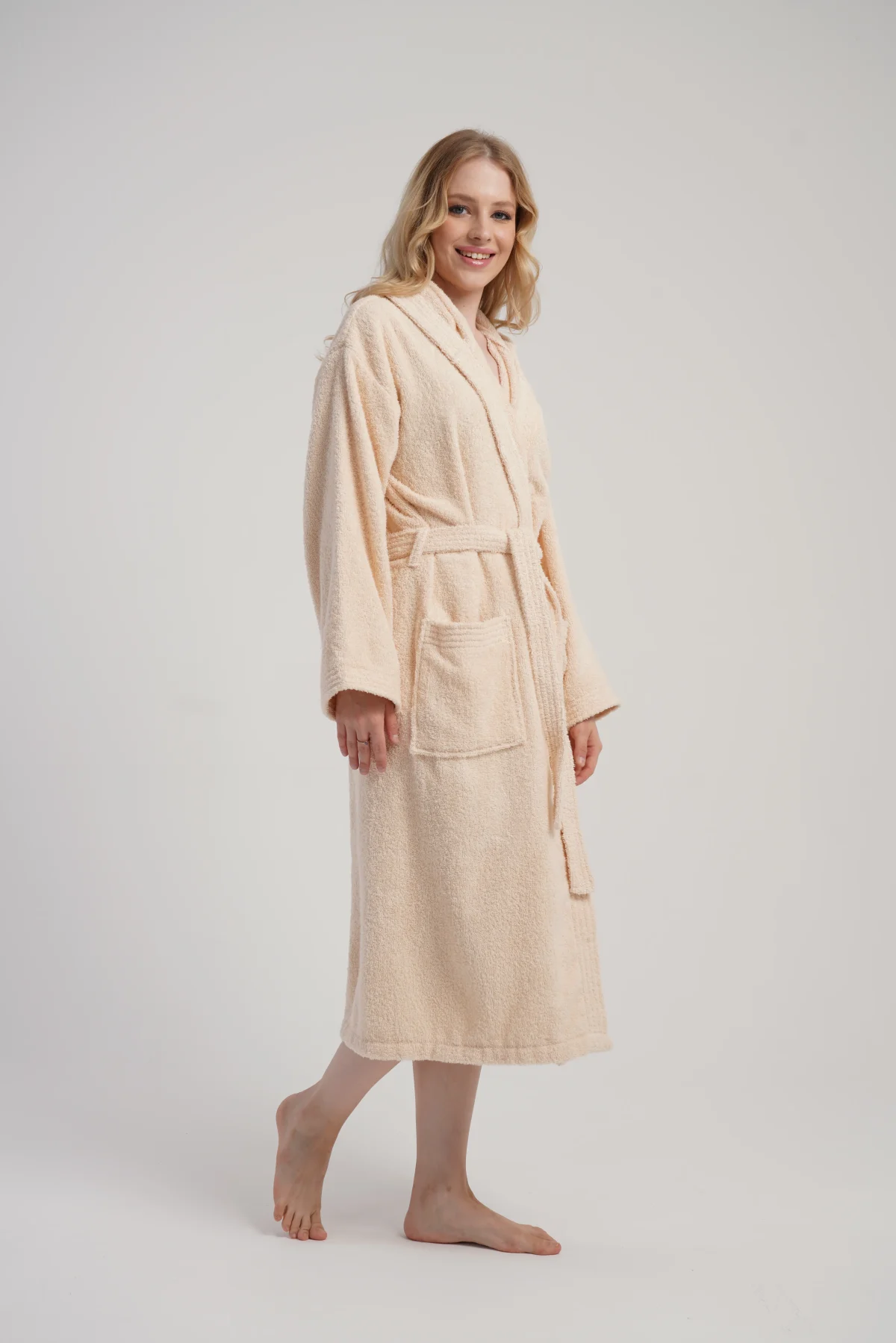 SZLAFROK DAMSKI FROTTE model: 1618690000 (M, L, XL, XXL) - obrazek 4