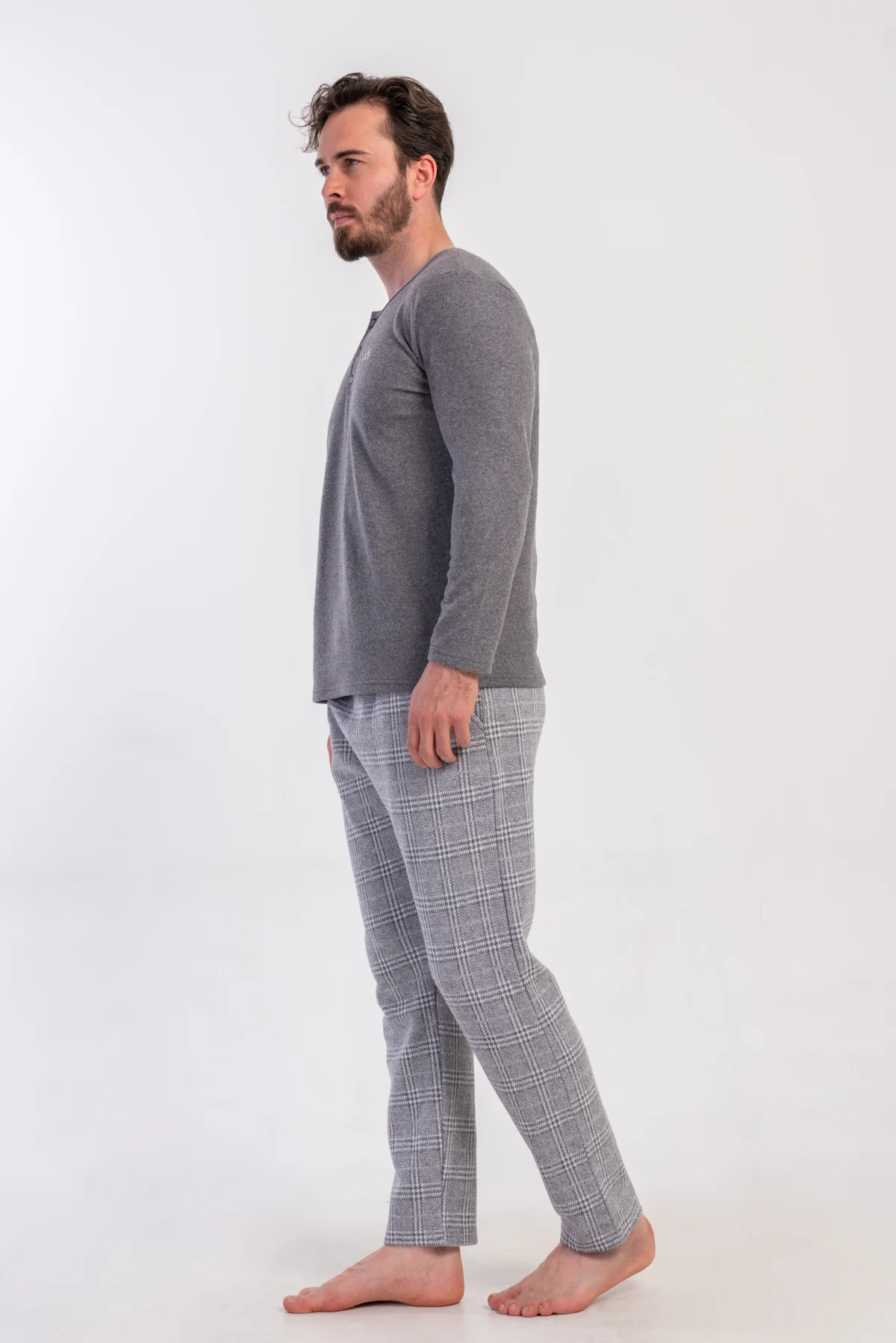 PIŻAMA MĘSKA Interlock model: 5010030000 (1XL, 2XL, 3XL, 4XL) - obrazek 4