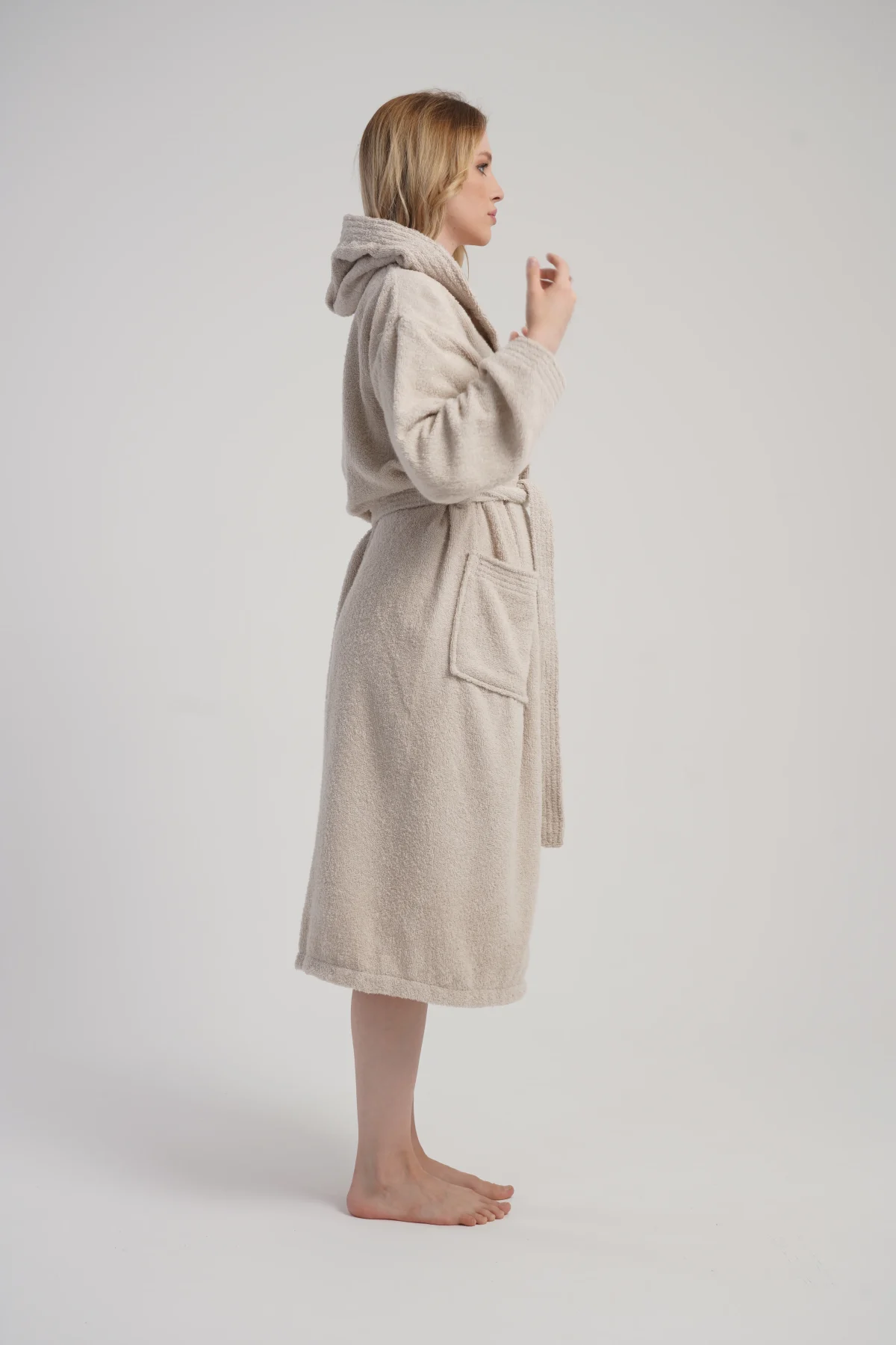 SZLAFROK DAMSKI FROTTE model: 1618690000 (M, L, XL, XXL) - obrazek 3