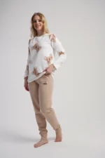 PIŻAMA DAMSKA ocieplana model: 5021680566 (S, M, L, XL) - obrazek 4