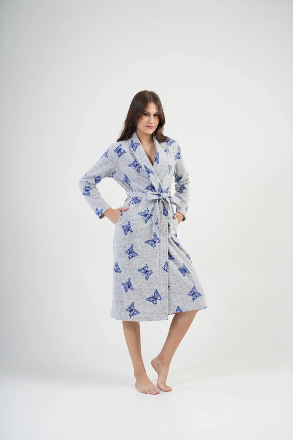 SZLAFROK DAMSKI Polarowy model: 2031920196 (S, M, L, XL) - obrazek 4