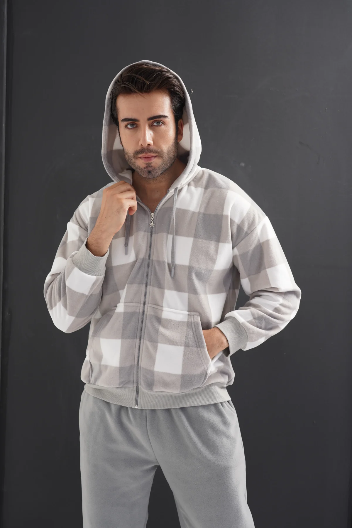 PIŻAMA MĘSKA polarowa model: 4030780298 (S, M, L, XL) - obrazek 6