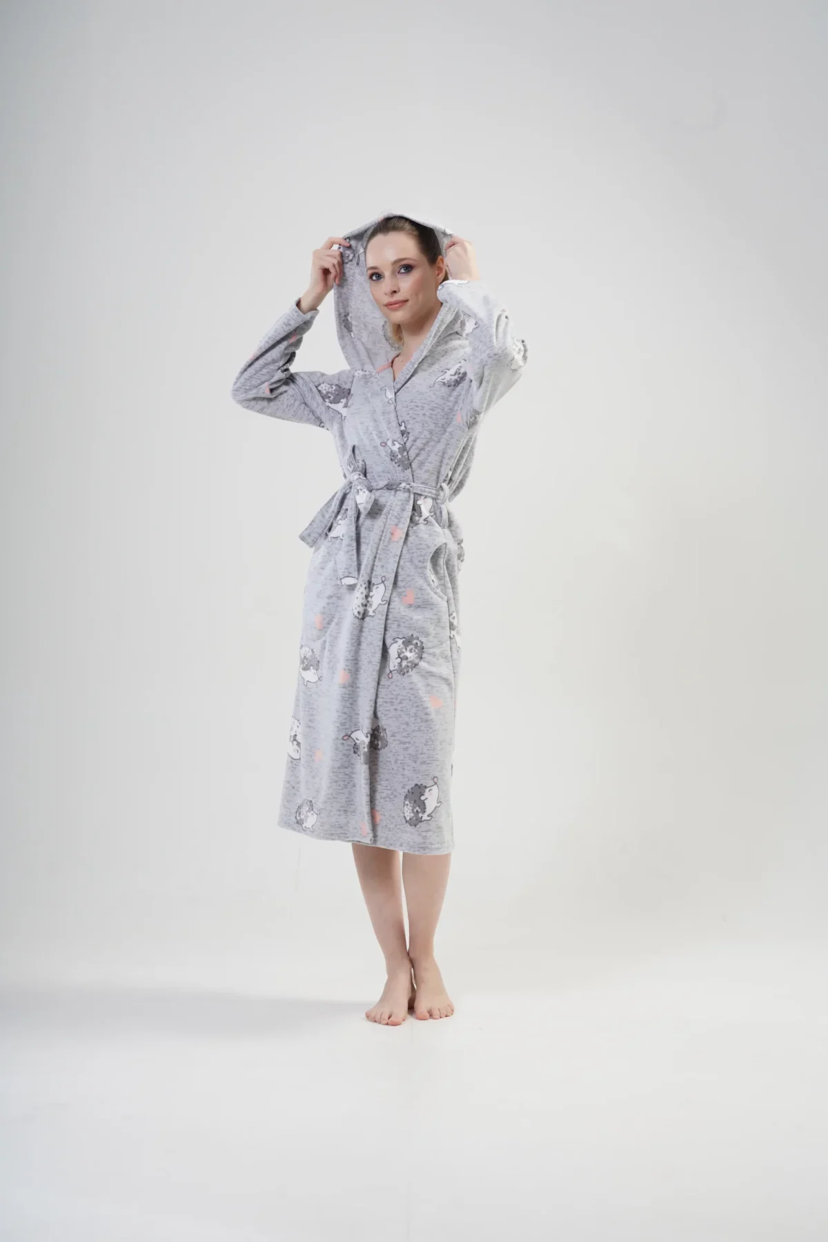 SZLAFROK DAMSKI Polarowy model: 2031960275 (S, M, L, XL) - obrazek 4