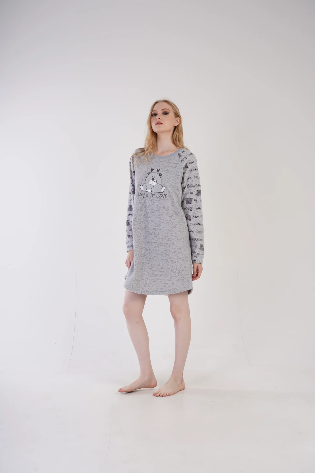 KOSZULA NOCNA DAMSKA Polarowa model: 3041810301 (S, M, L, XL) - obrazek 5