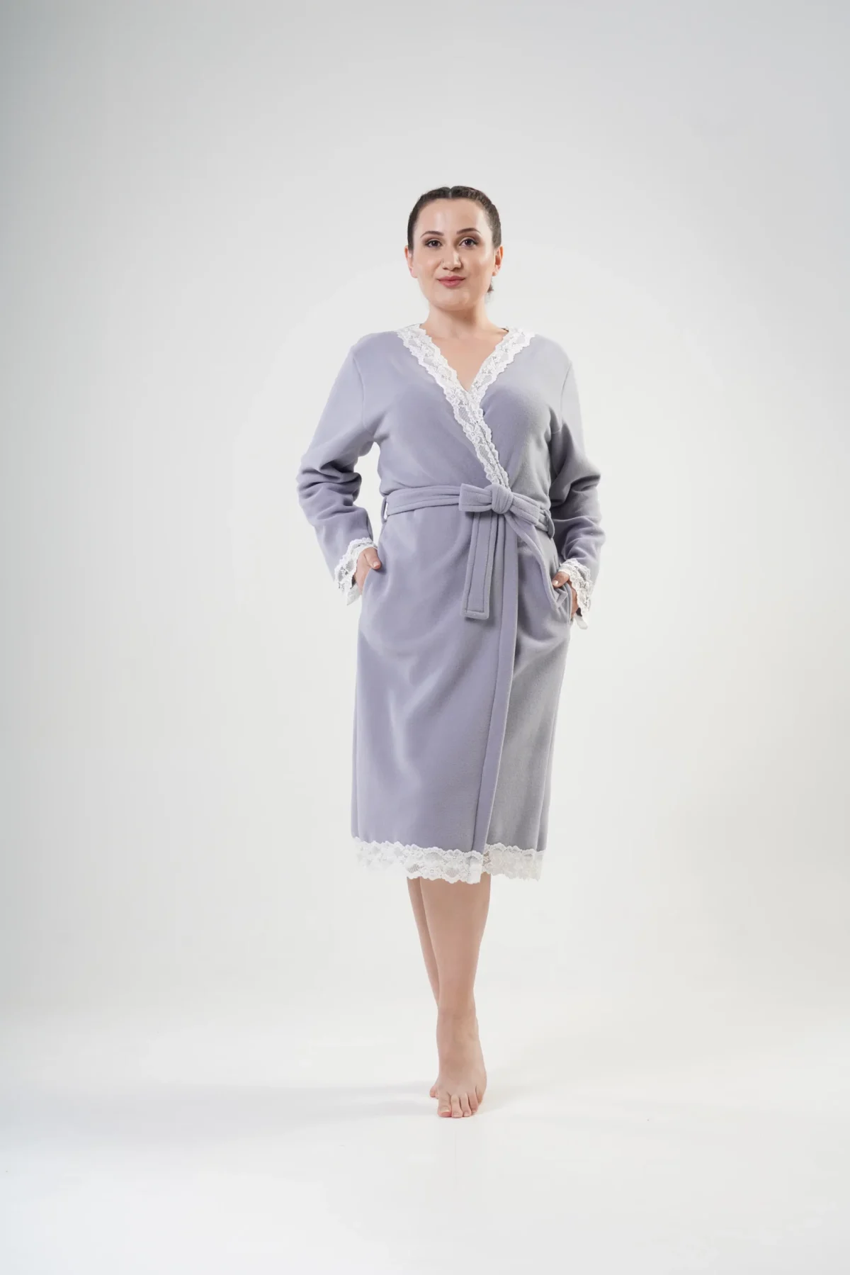 SZLAFROK DAMSKI polarowy model: 2030670000 (1XL, 2XL, 3XL, 4XL) - obrazek 3