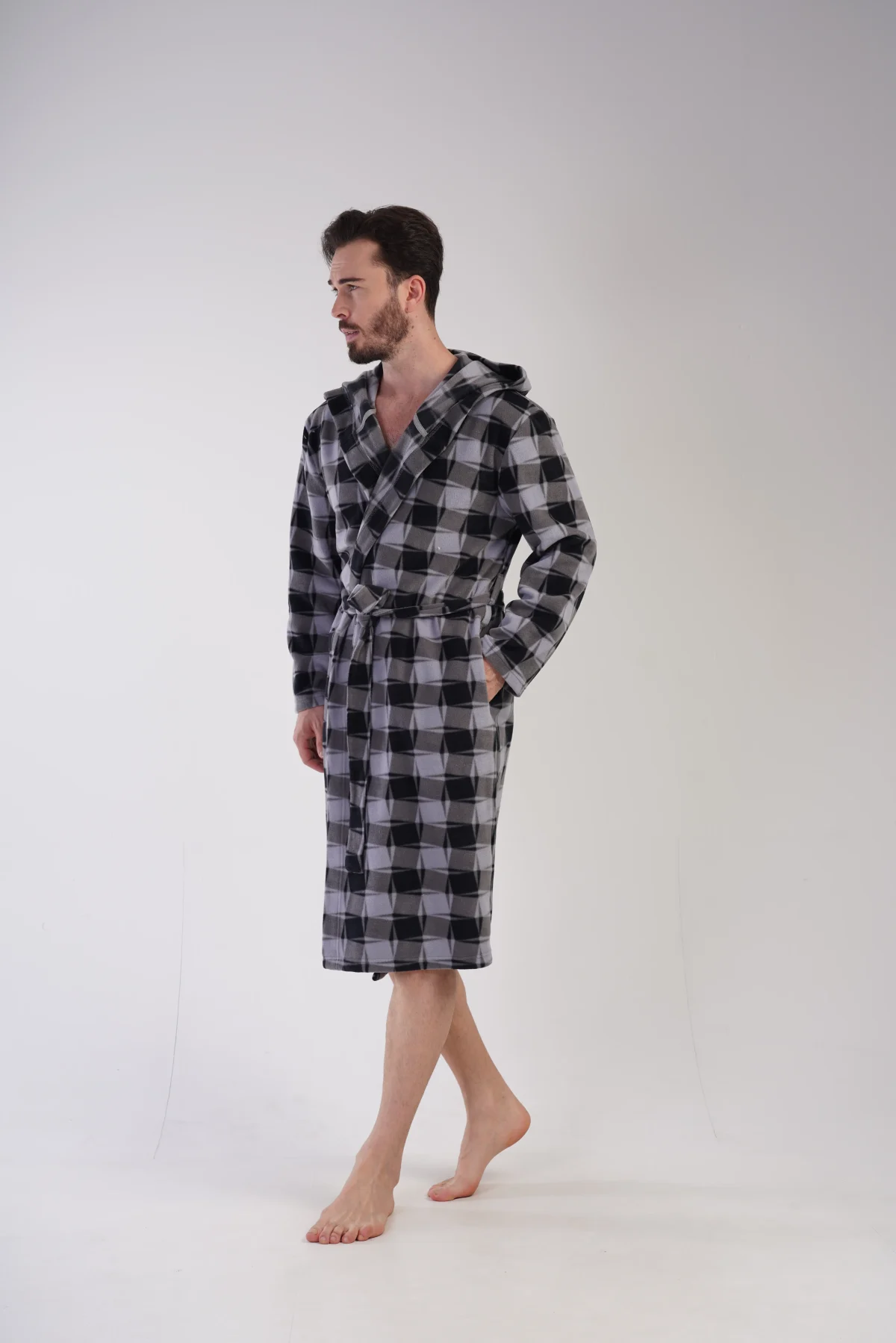 SZLAFROK MĘSKI Polarowy model: 3041950206 (M, L, XL, XXL) - obrazek 4