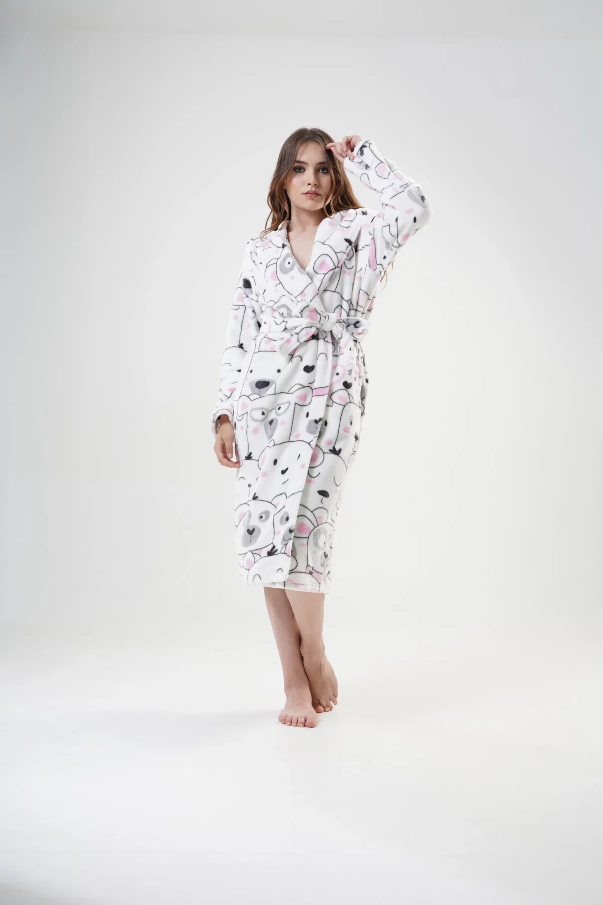 SZLAFROK DAMSKI Softowy model: 2020980216 (S, M, L, XL) - obrazek 3