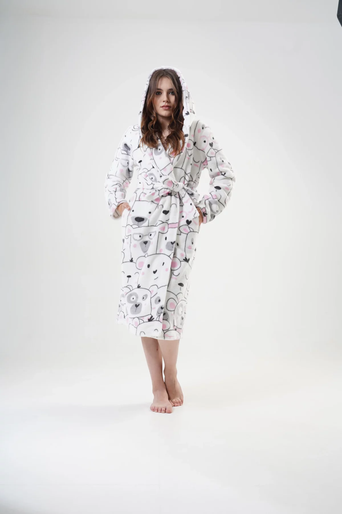 SZLAFROK DAMSKI Softowy model: 2020980216 (S, M, L, XL) - obrazek 4