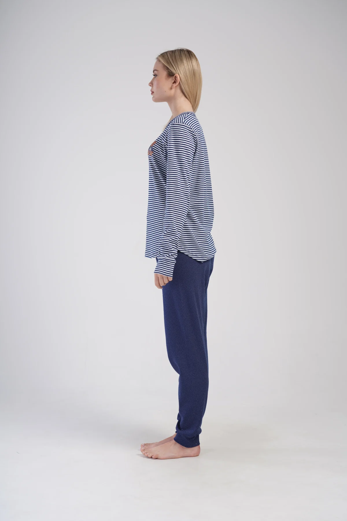 PIŻAMA DAMSKA interlock model: 4033771913 (S, M, L, XL) - obrazek 5