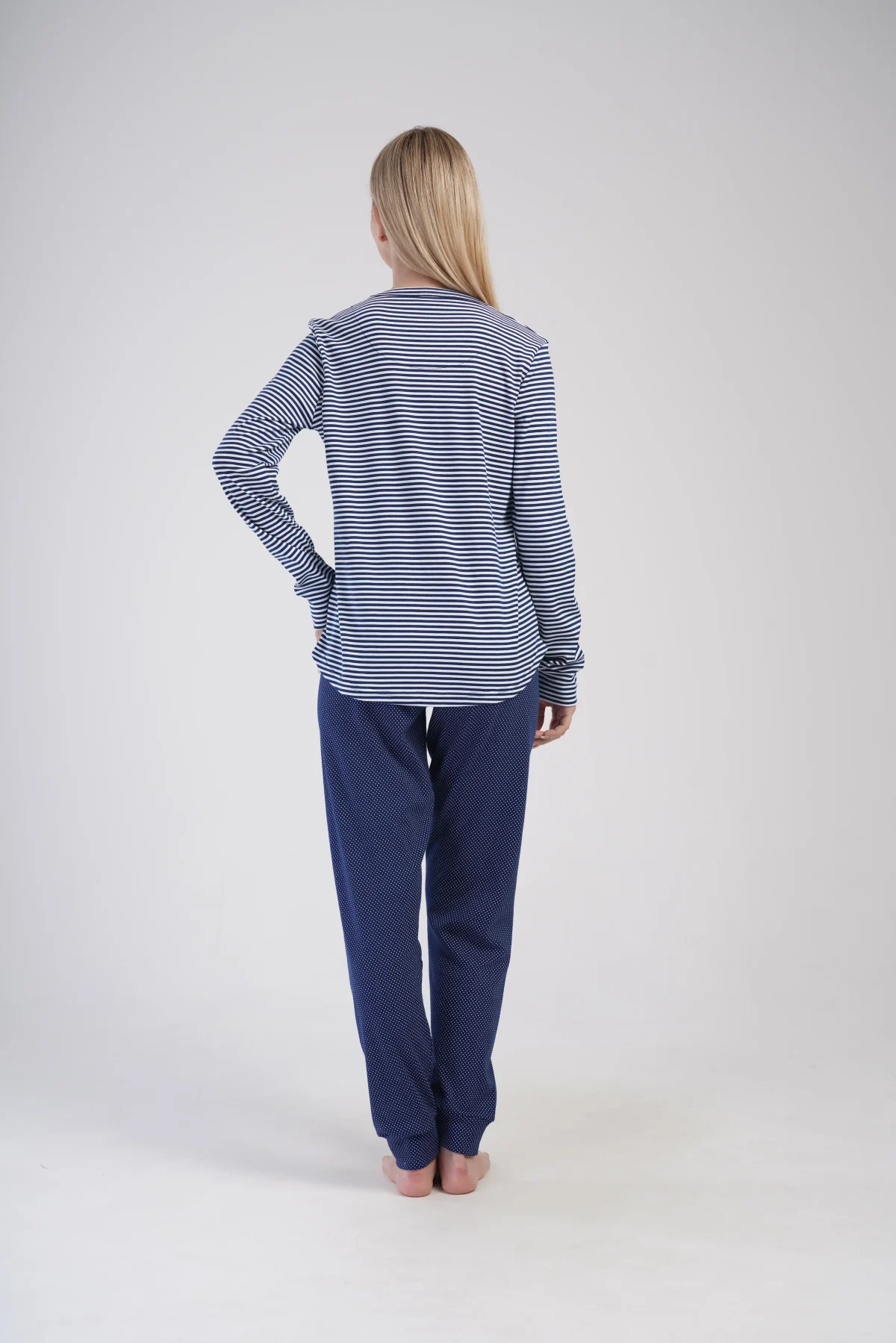 PIŻAMA DAMSKA interlock model: 4033771913 (S, M, L, XL) - obrazek 2