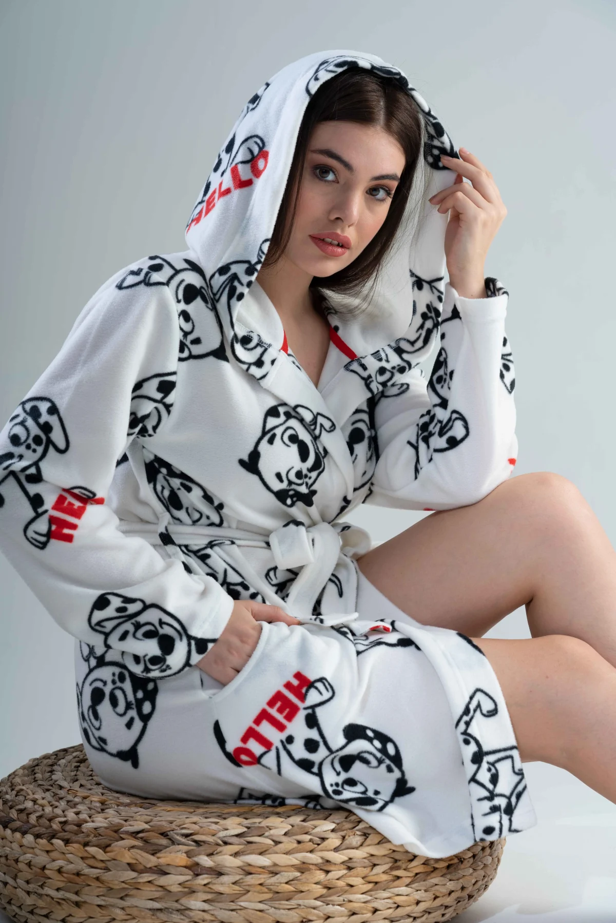 SZLAFROK DAMSKI Polarowy model: 2030430356 (S, M, L, XL) - obrazek 3