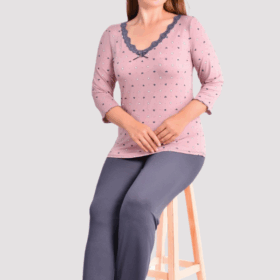 PIŻAMA DAMSKA model: U40028 (2XL, 3XL, 4XL, 5XL)