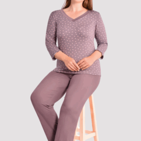 PIŻAMA DAMSKA model: U40024 (2XL, 3XL, 4XL, 5XL)