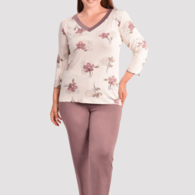 PIŻAMA DAMSKA model: U40026 (2XL, 3XL, 4XL, 5XL)