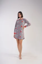 KOSZULA NOCNA DAMSKA Polarowa model: 3031800449 (S, M, L, XL) - obrazek 4