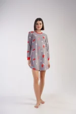 KOSZULA NOCNA DAMSKA Polarowa model: 3031800449 (S, M, L, XL) - obrazek 5