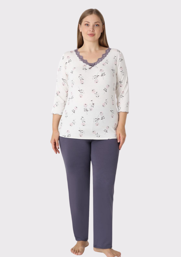 PIŻAMA DAMSKA model: U40037 (2XL, 3XL, 4XL, 5XL)