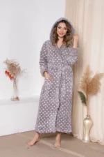 SZLAFROK DAMSKI softowy model: 3008 (S/M, L/XL, XXL) - obrazek 3