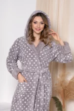 SZLAFROK DAMSKI softowy model: 3008 (S/M, L/XL, XXL) - obrazek 2