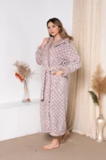 SZLAFROK DAMSKI softowy model: 3009 (S/M, L/XL, XXL) - obrazek 3