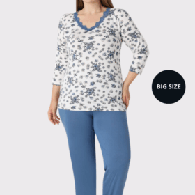 PIŻAMA DAMSKA model: U40035 (2XL, 3XL, 4XL, 5XL)