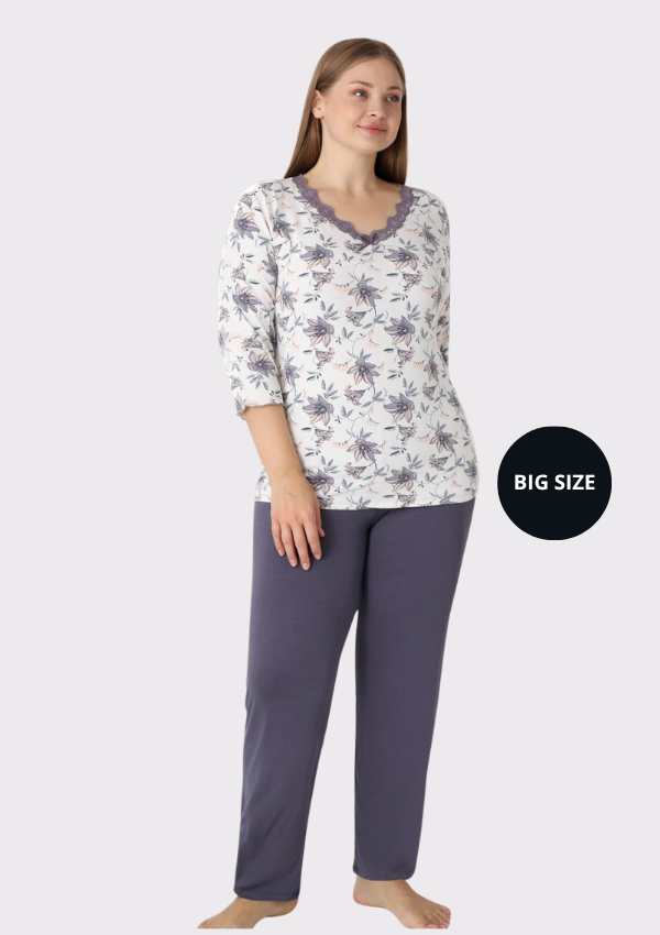 PIŻAMA DAMSKA model: U40036 (2XL, 3XL, 4XL, 5XL)