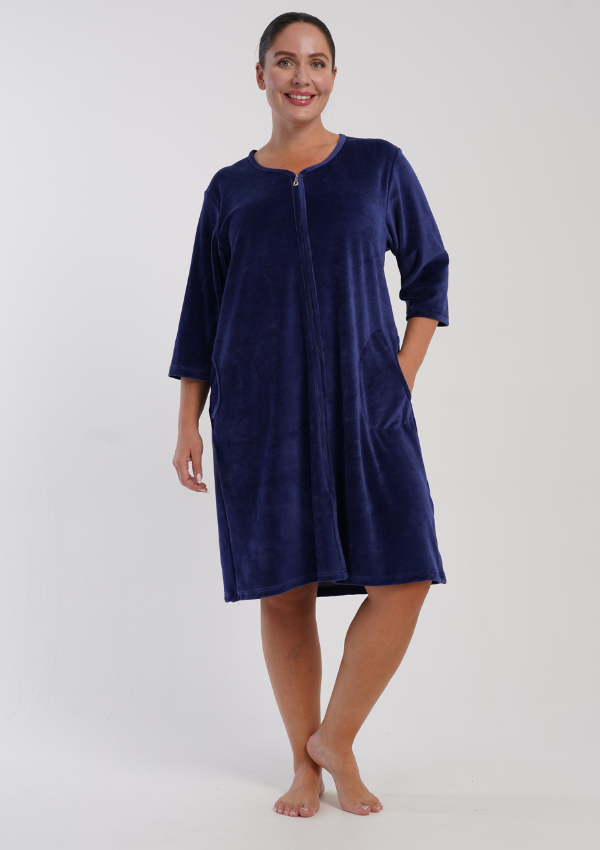 SZLAFROK DAMSKI welur model: 5070180000 (1XL, 2XL, 3XL, 4XL)