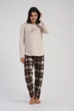 PIŻAMA DAMSKA ocieplana model: 5030902091 (S, M, L, XL) - obrazek 4
