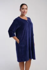 SZLAFROK DAMSKI welur model: 5070180000 (1XL, 2XL, 3XL, 4XL) - obrazek 3