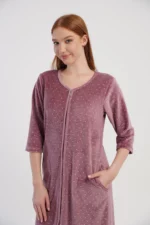 SZLAFROK DAMSKI welur model: 5070102126 (M, L, XL, XXL) - obrazek 5