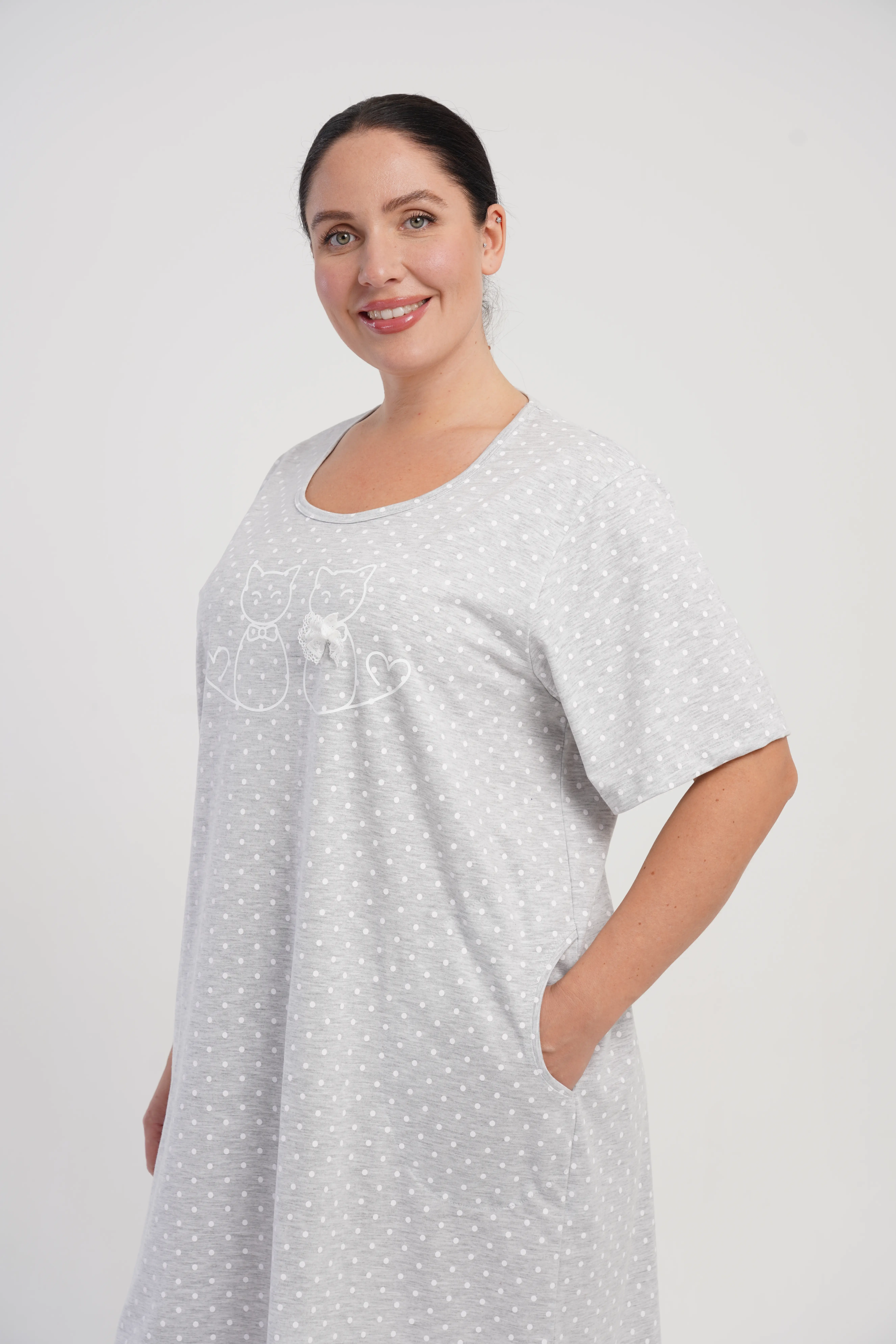 DSC00883 KOSZULA NOCNA DAMSKA model: 5080280451 (1XL, 2XL, 3XL, 4XL) - obrazek 3