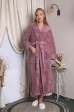 SZLAFROK DAMSKI softowy model: 3032 (S/M, L/XL, XXL) - obrazek 4