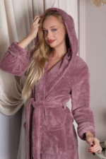 SZLAFROK DAMSKI softowy model: 3032 (S/M, L/XL, XXL) - obrazek 3