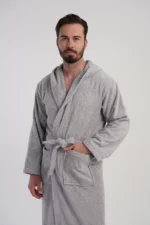 SZLAFROK MĘSKI FROTTE  model: 1618810000 (M, L, XL, XXL) - obrazek 3