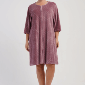 SZLAFROK DAMSKI welur model: 5070112126 (1XL, 2XL, 3XL, 4XL)