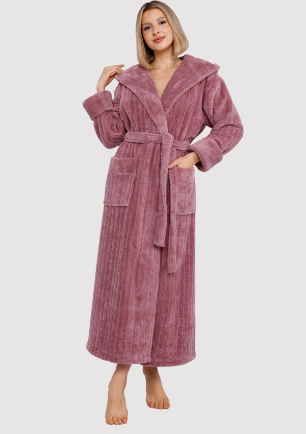 1 SZLAFROK DAMSKI softowy model: 3032 (S/M, L/XL, XXL) - obrazek 1